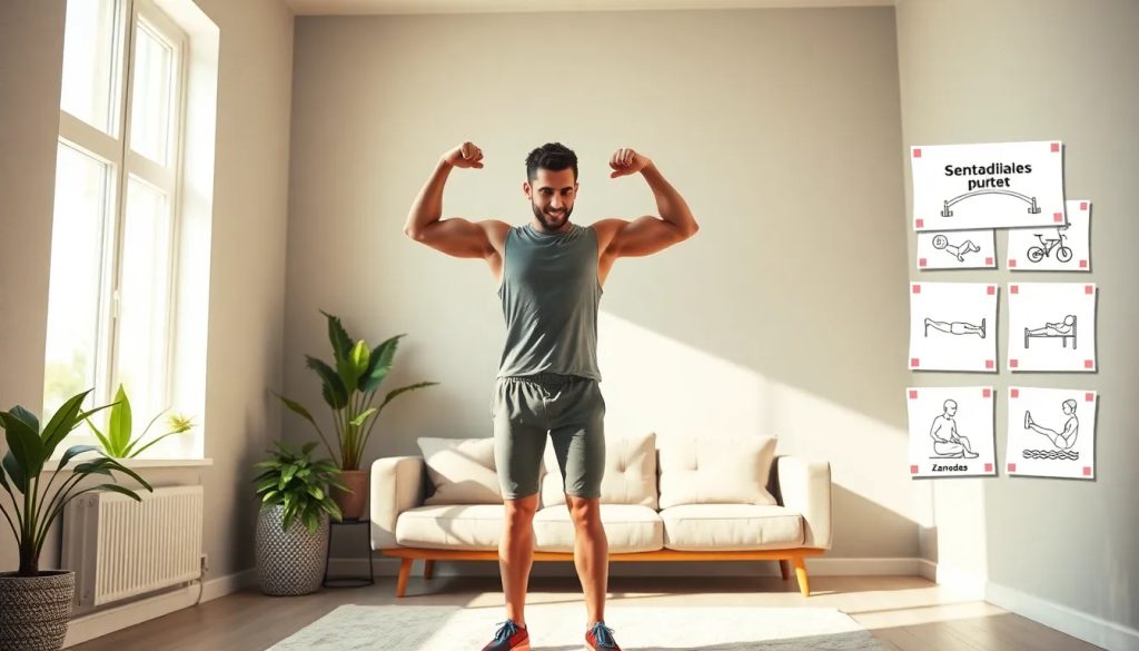 Los 5 ejercicios clave para aumentar masa muscular en casa sin equipo